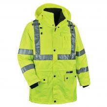 Ergodyne 24389 - 8385 5XL Lime 4-in-1 Hi-Vis Winter Jacket Parka