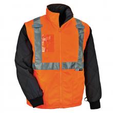 Ergodyne 25519 - 8287 5XL Orange Hi-Vis Winter Jacket and Vest Detachable Sleeves