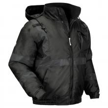 Ergodyne 25649 - 8377EV 5XL Black Enhanced Visibility Winter Bomber Jacket