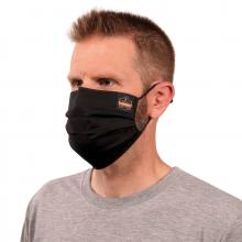 Ergodyne 48830 - 8801 12-pack Black Pleated Face Mask