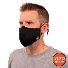 Ergodyne 48850 - 8800 120-pack S/M Black Contoured Face Mask