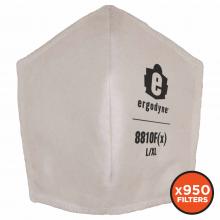 Ergodyne 48873 - 8810F(x) 120-pack S/M White Contoured Mask Replacement Filters