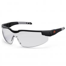 Ergodyne 50060 - DELLENGER Matte Black Frame Clear Lens Adjustable Temples Safety Glasses