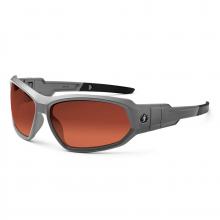 Ergodyne 56121 - LOKI-PZ Matte Gray Frame Copper Lens Convertible Safety Spoggles with Strap