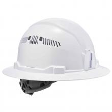 Ergodyne 60154 - 8973 White Hard Hat Full Brim Vented Type 1 Class C