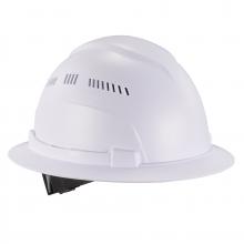 Ergodyne 60227 - 8968 White Lightweight Full Brim Hard Hat Vented Class C