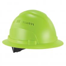 Ergodyne 60228 - 8968 Lime Lightweight Full Brim Hard Hat Vented Class C