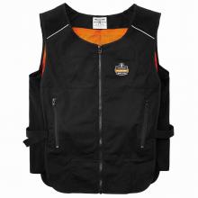 Ergodyne 12124 - 6255 2XL/3XL Black Lightweight Phase Change Cooling Vest Only