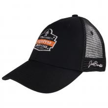 Ergodyne 90108 - SNAP-CAP Black and White Master Brand Snapback Hat - Mesh Back