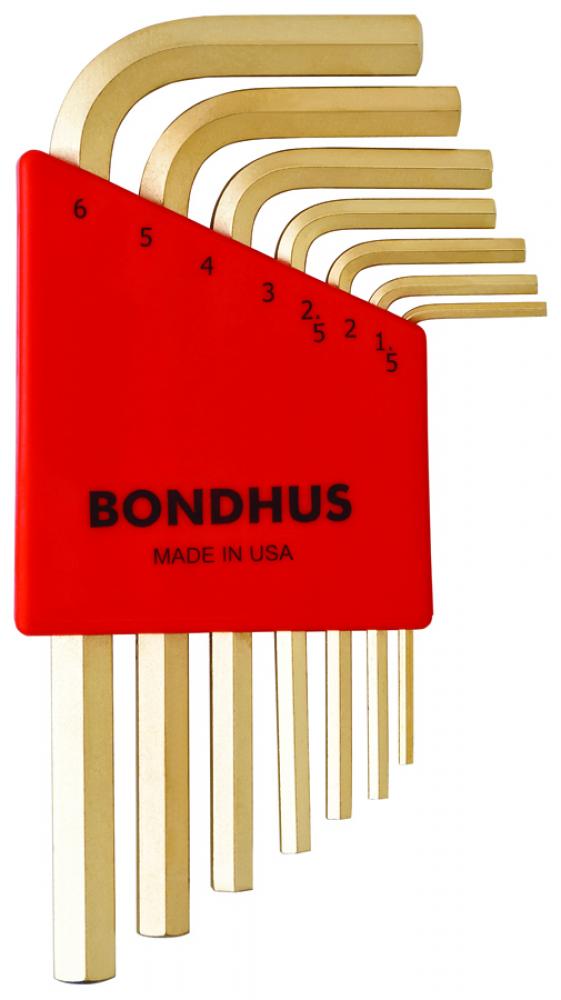 BONDHUS 7PC (1.5-6MM) GOLDGUARD™ SHORT HEX SET<span class=' ItemWarning' style='display:block;'>Item is usually in stock, but we&#39;ll be in touch if there&#39;s a problem<br /></span>