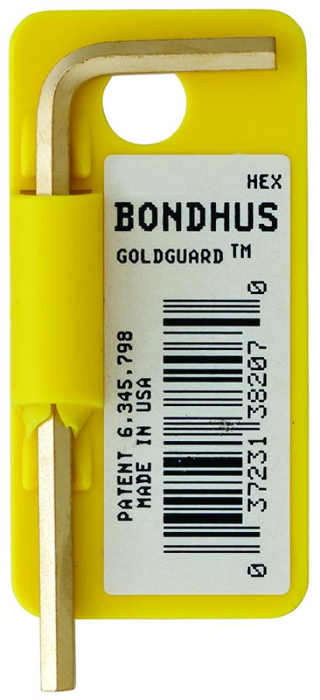 BONDHUS 12MS GOLDGUARD™ HEX L-WRENCH  W / TAB<span class=' ItemWarning' style='display:block;'>Item is usually in stock, but we&#39;ll be in touch if there&#39;s a problem<br /></span>