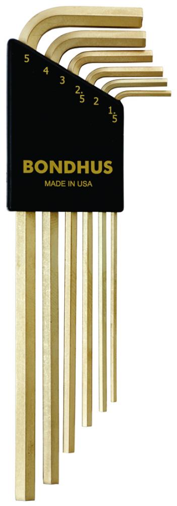 BONDHUS 6PC (1.5-5MM) GOLDGUARD™ LONG HEX SET<span class=' ItemWarning' style='display:block;'>Item is usually in stock, but we&#39;ll be in touch if there&#39;s a problem<br /></span>