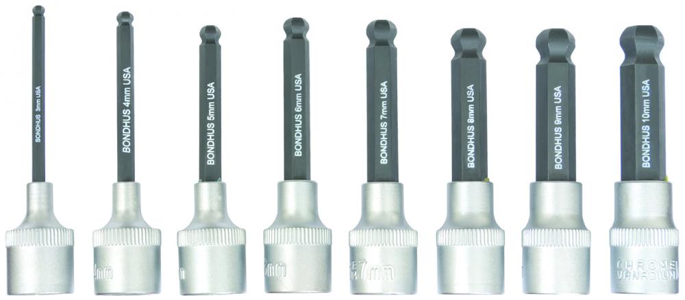 BONDHUS PROHOLD™ 2&#34; BALL BIT SOCKET SET (3-10MM)<span class=' ItemWarning' style='display:block;'>Item is usually in stock, but we&#39;ll be in touch if there&#39;s a problem<br /></span>