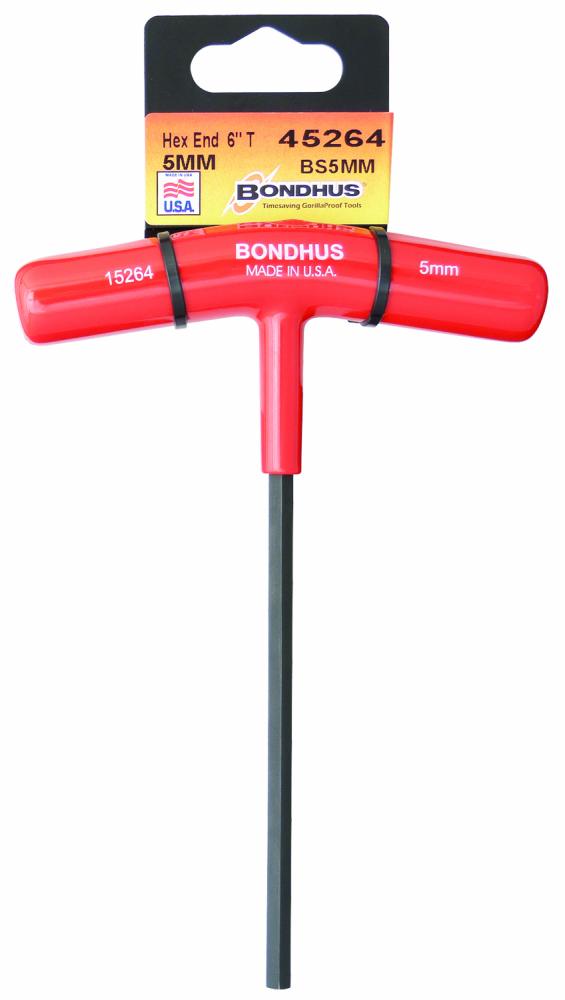 BONDHUS 1/2 X 6&#34; HEX T-HANDLE W / TAB<span class=' ItemWarning' style='display:block;'>Item is usually in stock, but we&#39;ll be in touch if there&#39;s a problem<br /></span>