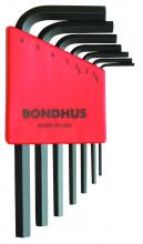 Bondhus 12292-BON - BONDHUS 7PC (5/64-3/16) SHORT ARM HEX SET