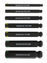 Bondhus 31445-BON - BONDHUS 7PC 2" BALL BIT SET (1/8 - 3/8) CLAMSHELL