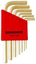 Bondhus 38292-BON - BONDHUS 7PC (1.5-6MM) GOLDGUARD™ SHORT HEX SET