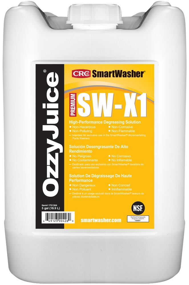 SmartWasher® OzzyJuice SW-X1 HP Degreasing Solution 1X5GL<span class=' ItemWarning' style='display:block;'>Item is usually in stock, but we&#39;ll be in touch if there&#39;s a problem<br /></span>