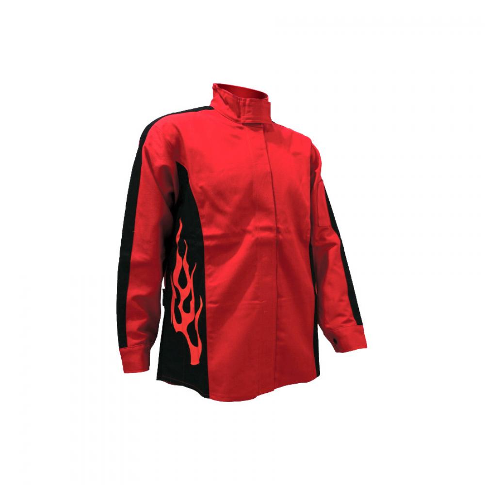 PROMAX RED FLAME FR WELDING JACKETS<span class=' ItemWarning' style='display:block;'>Item is usually in stock, but we&#39;ll be in touch if there&#39;s a problem<br /></span>