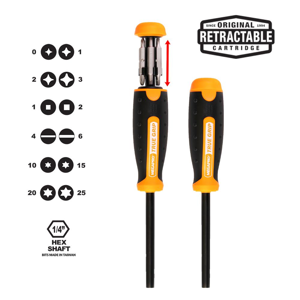 13-in-1 True Grip Screwdriver - Carded<span class=' ItemWarning' style='display:block;'>Item is usually in stock, but we&#39;ll be in touch if there&#39;s a problem<br /></span>