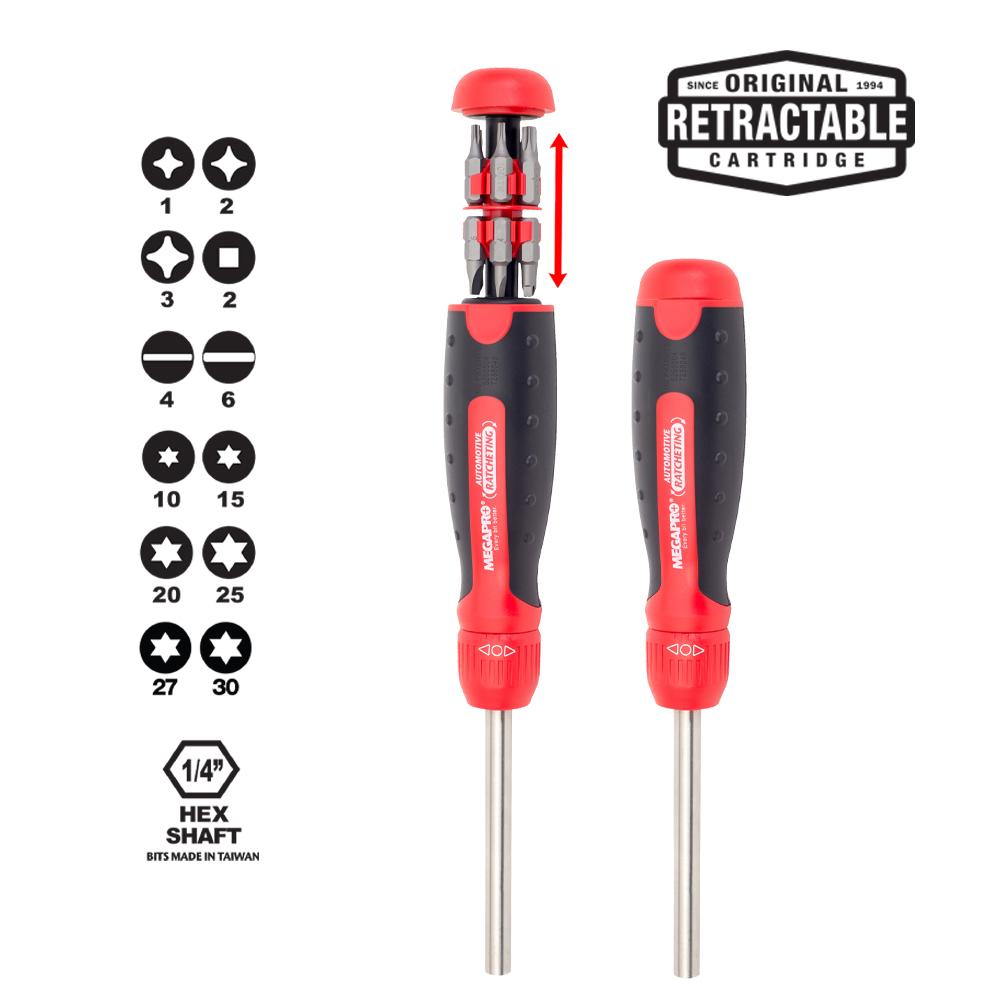 13-in-1 Automotive Ratcheting Screwdriver<span class=' ItemWarning' style='display:block;'>Item is usually in stock, but we&#39;ll be in touch if there&#39;s a problem<br /></span>