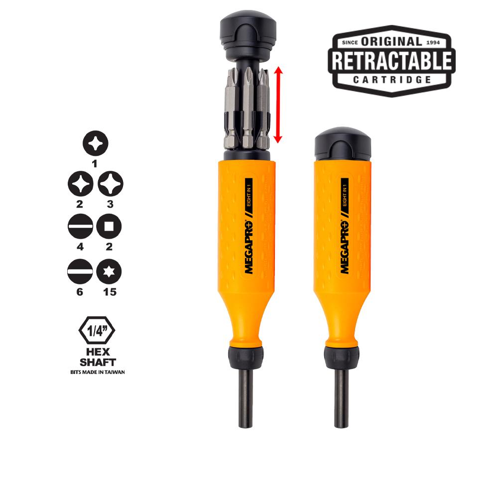 8-in-1 Original Screwdriver – Neon Orange<span class=' ItemWarning' style='display:block;'>Item is usually in stock, but we&#39;ll be in touch if there&#39;s a problem<br /></span>