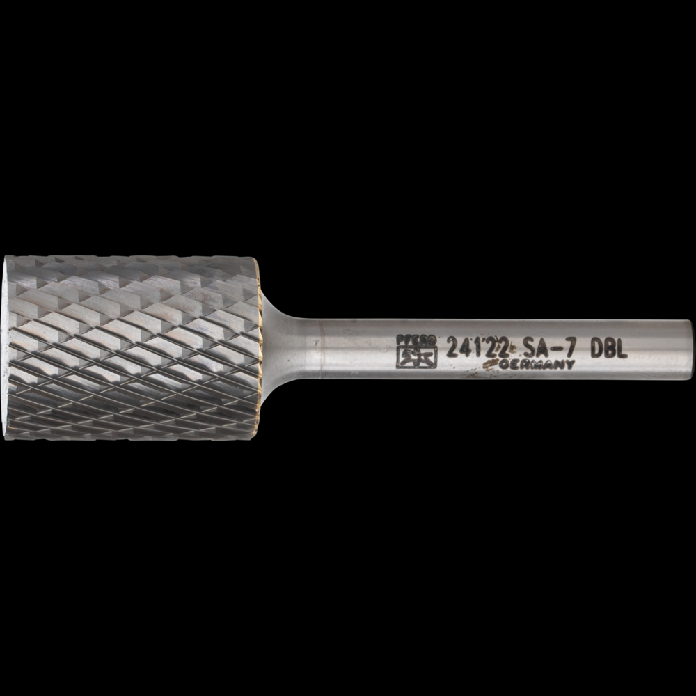 PFERD Carbide Bur SA-7 Cylindrical Uncut End Double Cut 3/4&#34; x 1&#34; x 1/4&#34; Shank<span class=' ItemWarning' style='display:block;'>Item is usually in stock, but we&#39;ll be in touch if there&#39;s a problem<br /></span>