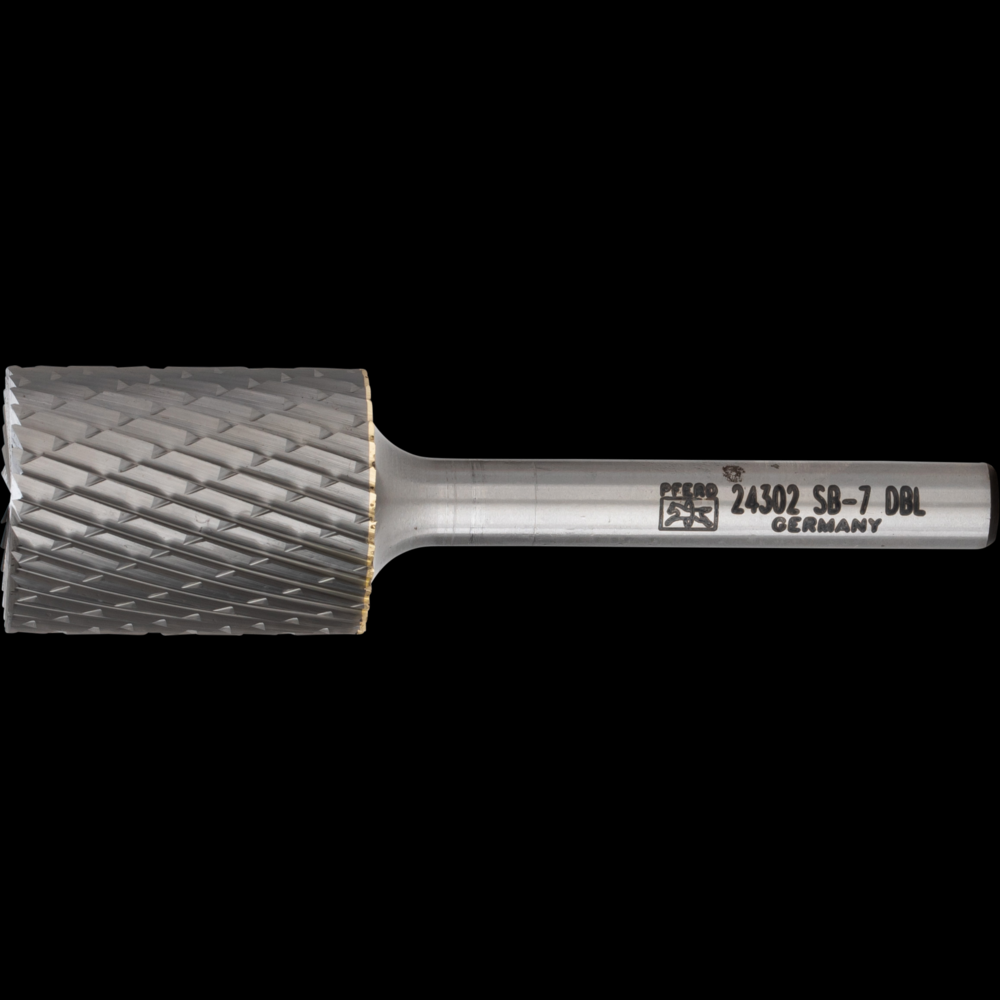 PFERD Carbide Bur SB-7 Cylindrical End Cut Double Cut 3/4&#34; x 1&#34; x 1/4&#34; Shank<span class=' ItemWarning' style='display:block;'>Item is usually in stock, but we&#39;ll be in touch if there&#39;s a problem<br /></span>