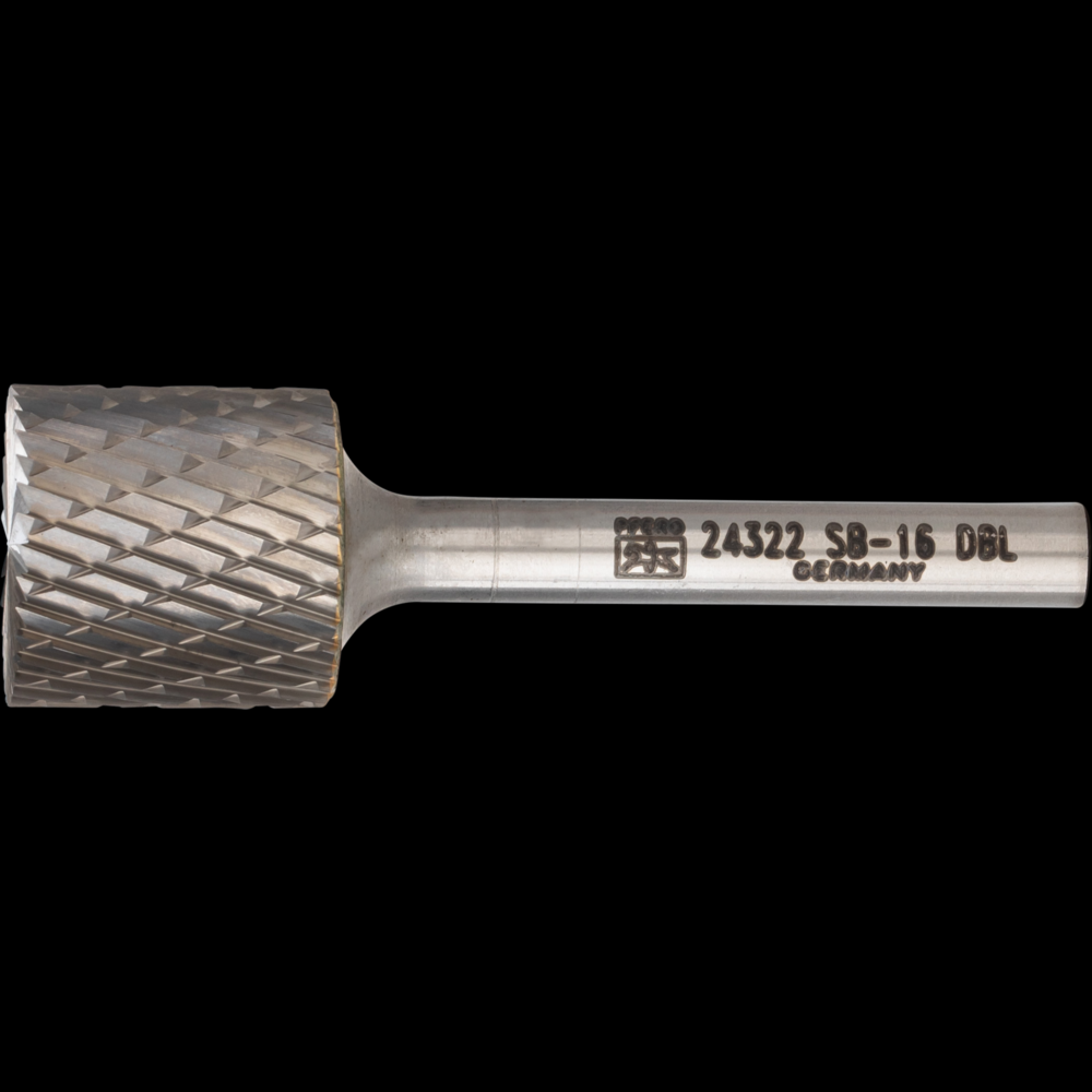 PFERD Carbide Bur SB-16 Cylindrical End Cut Double Cut 3/4&#34; x 3/4&#34; x 1/4&#34; Shank<span class=' ItemWarning' style='display:block;'>Item is usually in stock, but we&#39;ll be in touch if there&#39;s a problem<br /></span>