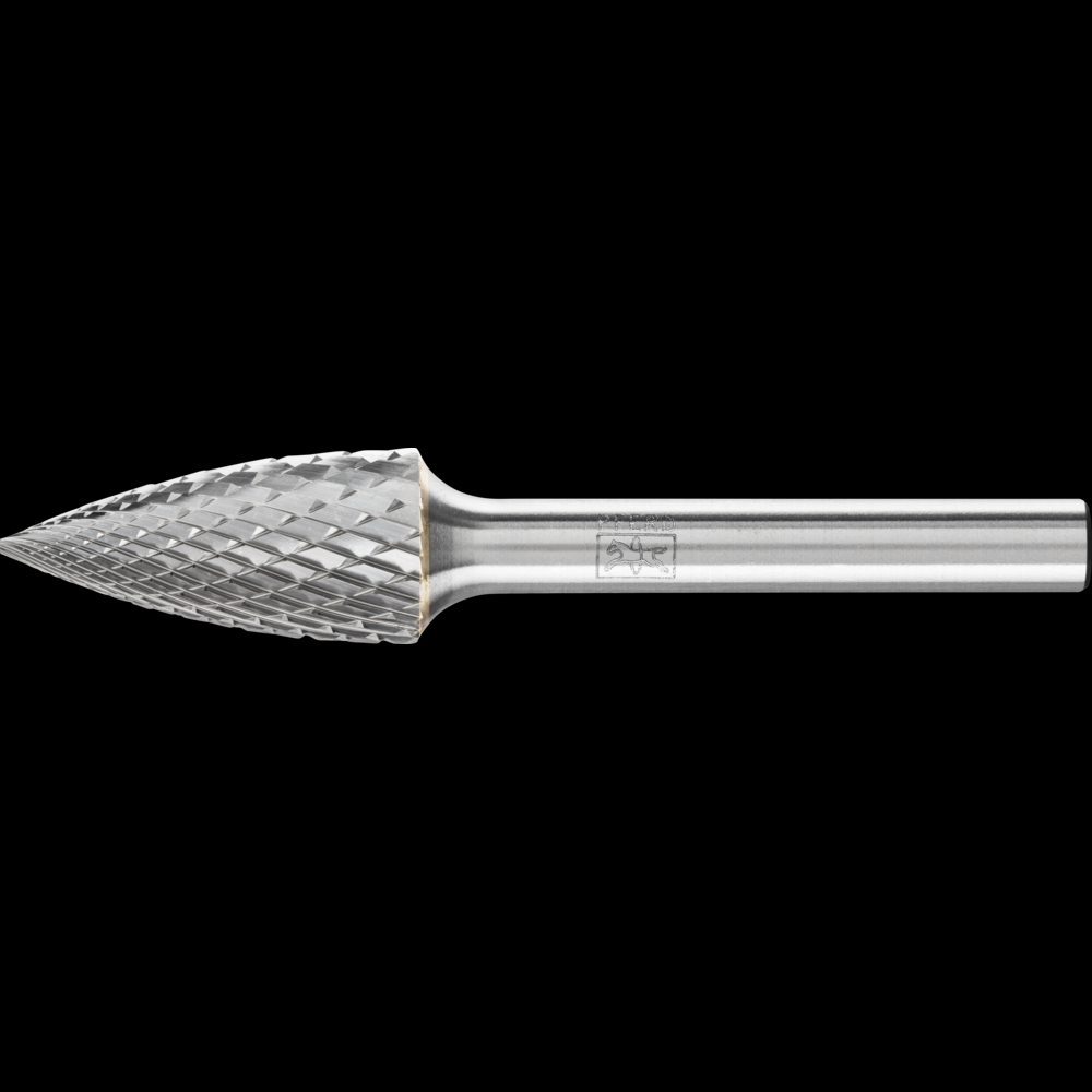 PFERD Carbide Bur SG-5 Pointed Tree Shape Diamond Cut 1/2&#34; x 1&#34; x 1/4&#34; Shank<span class=' ItemWarning' style='display:block;'>Item is usually in stock, but we&#39;ll be in touch if there&#39;s a problem<br /></span>