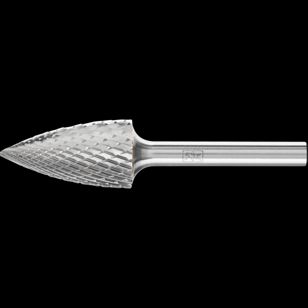 PFERD Carbide Bur SG-6 Pointed Tree Shape Diamond Cut 5/8&#34; x 1&#34; x 1/4&#34; Shank<span class=' ItemWarning' style='display:block;'>Item is usually in stock, but we&#39;ll be in touch if there&#39;s a problem<br /></span>