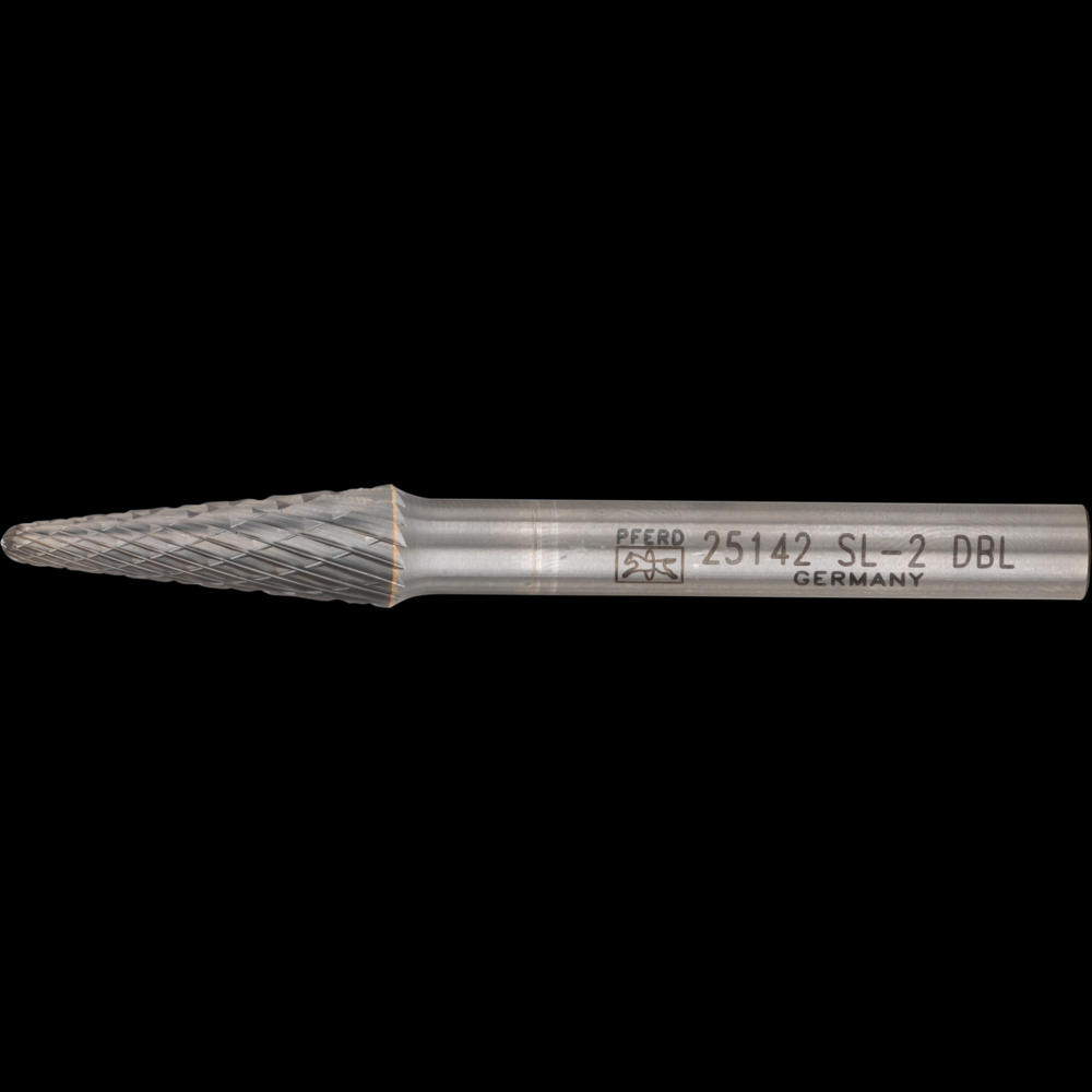 PFERD Carbide Bur SL-2 14° Taper Double Cut 5/16&#34; x 7/8&#34; x 1/4&#34; Shank<span class=' ItemWarning' style='display:block;'>Item is usually in stock, but we&#39;ll be in touch if there&#39;s a problem<br /></span>