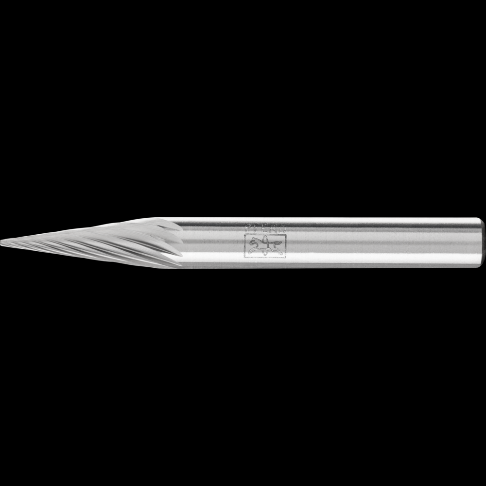 PFERD Carbide Bur SM-1 Pointed Cone Shape Single Cut 1/4&#34; x 1/2&#34; x 1/4&#34; Shank<span class=' ItemWarning' style='display:block;'>Item is usually in stock, but we&#39;ll be in touch if there&#39;s a problem<br /></span>