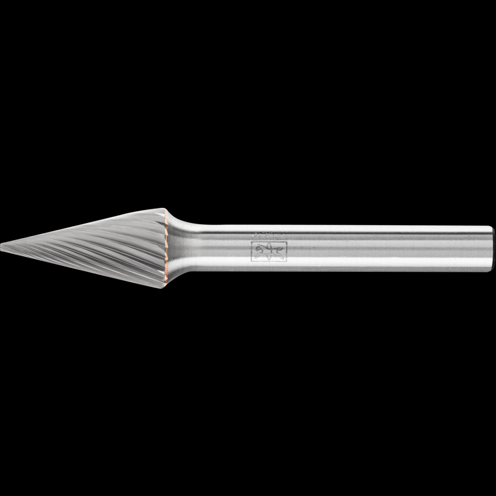 PFERD Carbide Bur SM-4 Pointed Cone Shape Single Cut 3/8&#34; x 3/4&#34; x 1/4&#34; Shank<span class=' ItemWarning' style='display:block;'>Item is usually in stock, but we&#39;ll be in touch if there&#39;s a problem<br /></span>