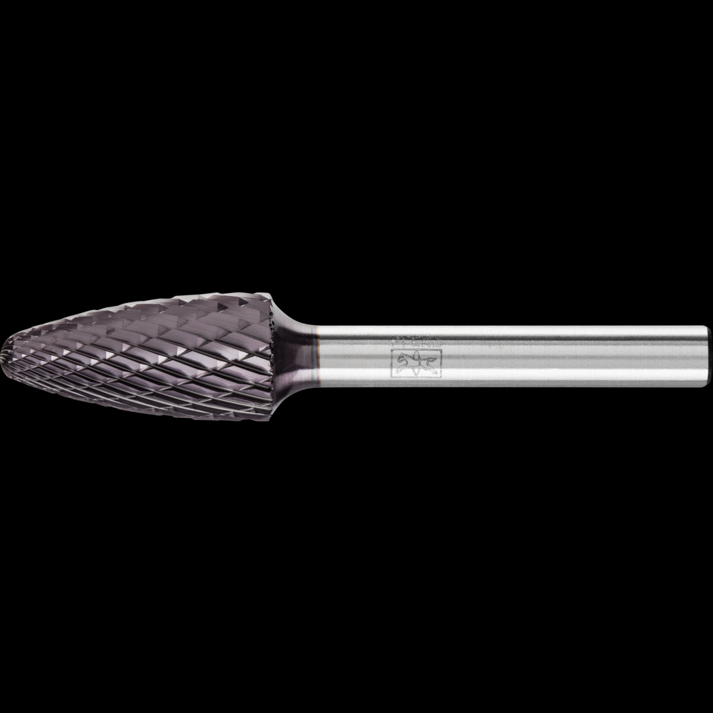 PFERD HICOAT® Carbide Bur SF-5 Tree Shape Double Cut 1/2&#34; x 1&#34; x 1/4&#34; Shank<span class=' ItemWarning' style='display:block;'>Item is usually in stock, but we&#39;ll be in touch if there&#39;s a problem<br /></span>