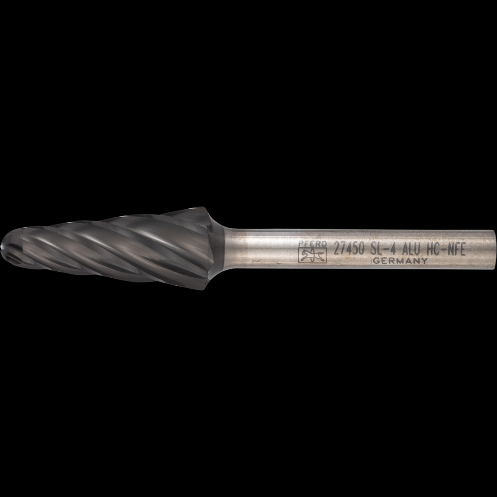 PFERD HICOAT® Carbide Bur SL-4 14º Taper ALU Cut 1/2&#34; x 1-1/8&#34; x 1/4&#34; Shank<span class=' ItemWarning' style='display:block;'>Item is usually in stock, but we&#39;ll be in touch if there&#39;s a problem<br /></span>