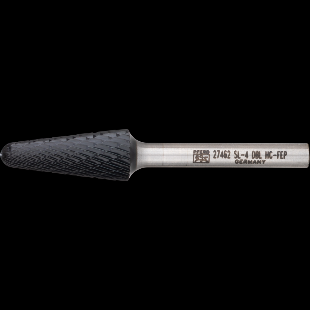 PFERD HICOAT® Carbide Bur SL-4 14º Taper Double Cut 1/2&#34; x 1-1/8&#34; x 1/4&#34; Shank<span class=' ItemWarning' style='display:block;'>Item is usually in stock, but we&#39;ll be in touch if there&#39;s a problem<br /></span>