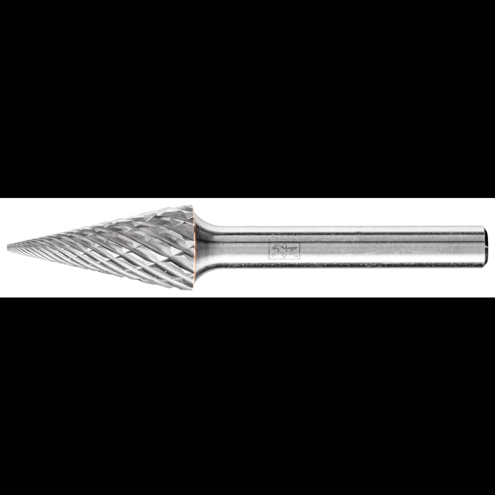 PFERD Carbide Bur SM-5 Pointed Cone Shape OMNI Double Cut 1/2&#34; x 1/2&#34; x 1/4&#34; Shank<span class=' ItemWarning' style='display:block;'>Item is usually in stock, but we&#39;ll be in touch if there&#39;s a problem<br /></span>