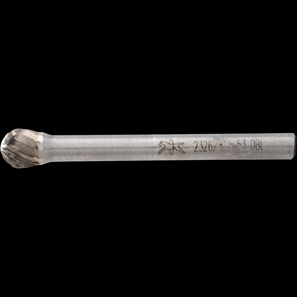 PFERD Carbide Bur SD-53 Ball Shape Double Cut 3/16&#34; x 1/8&#34; x 1/8&#34; Shank<span class=' ItemWarning' style='display:block;'>Item is usually in stock, but we&#39;ll be in touch if there&#39;s a problem<br /></span>