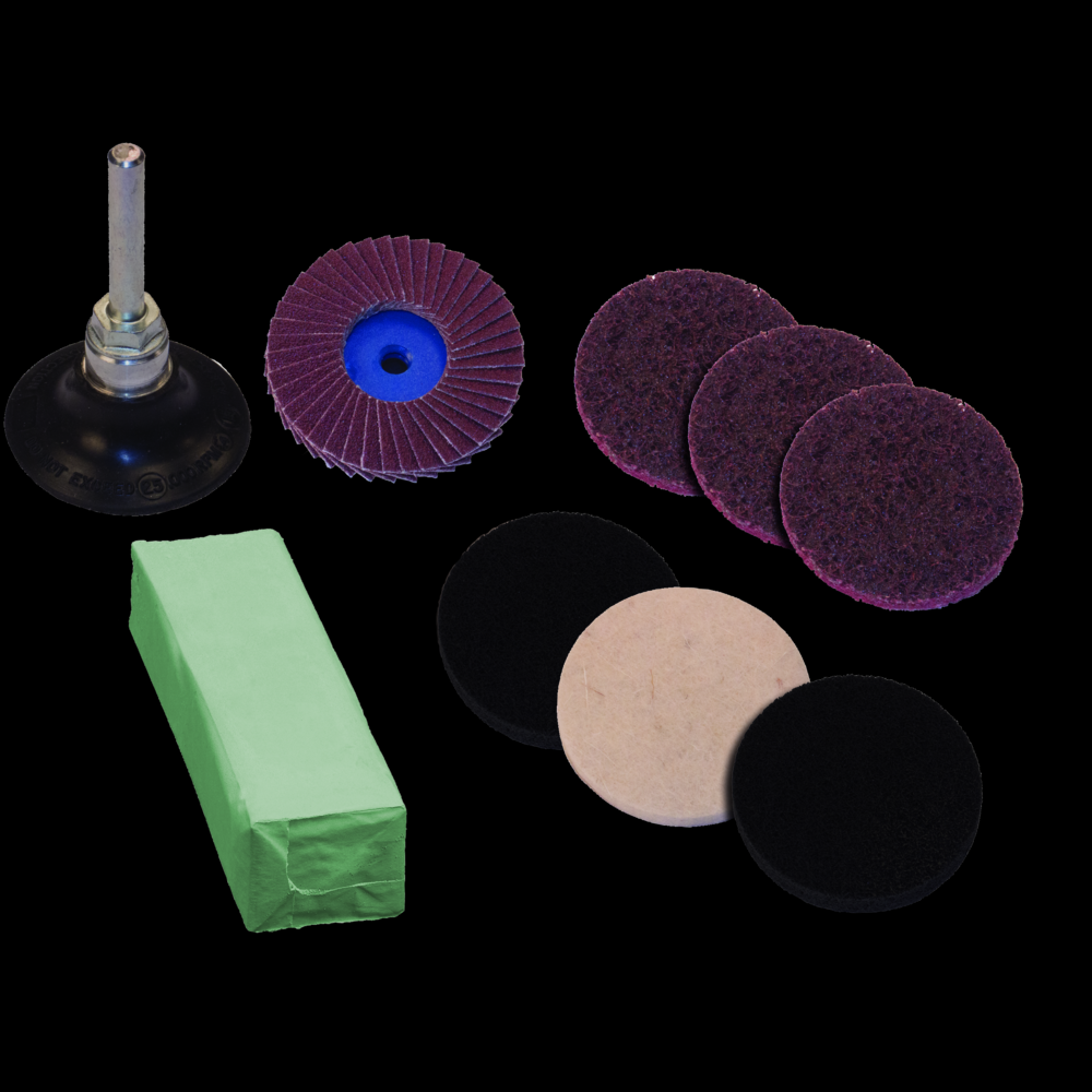 PFERD COMBIDISC® Abrasive Disc Set, 2&#34; Diameter, Type CDR, Mirror Finish<span class=' ItemWarning' style='display:block;'>Item is usually in stock, but we&#39;ll be in touch if there&#39;s a problem<br /></span>