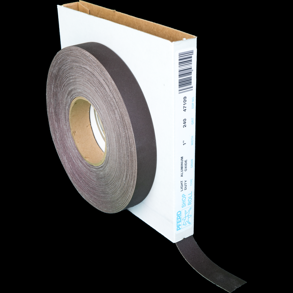 PFERD Shop Roll, Flexible Light Duty, 1&#34; x 50 yards, 2450 Grit, Aluminum oxide<span class=' ItemWarning' style='display:block;'>Item is usually in stock, but we&#39;ll be in touch if there&#39;s a problem<br /></span>