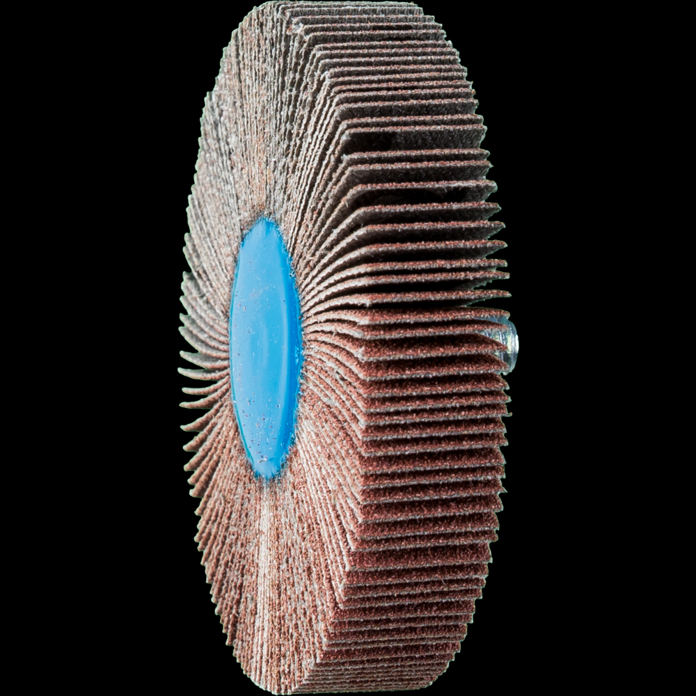 PFERD Quick Change Flap Wheel, 2-1/2&#34; x 1/2, 120 Grit, 1/4-20 Thread, Aluminum oxide<span class=' ItemWarning' style='display:block;'>Item is usually in stock, but we&#39;ll be in touch if there&#39;s a problem<br /></span>