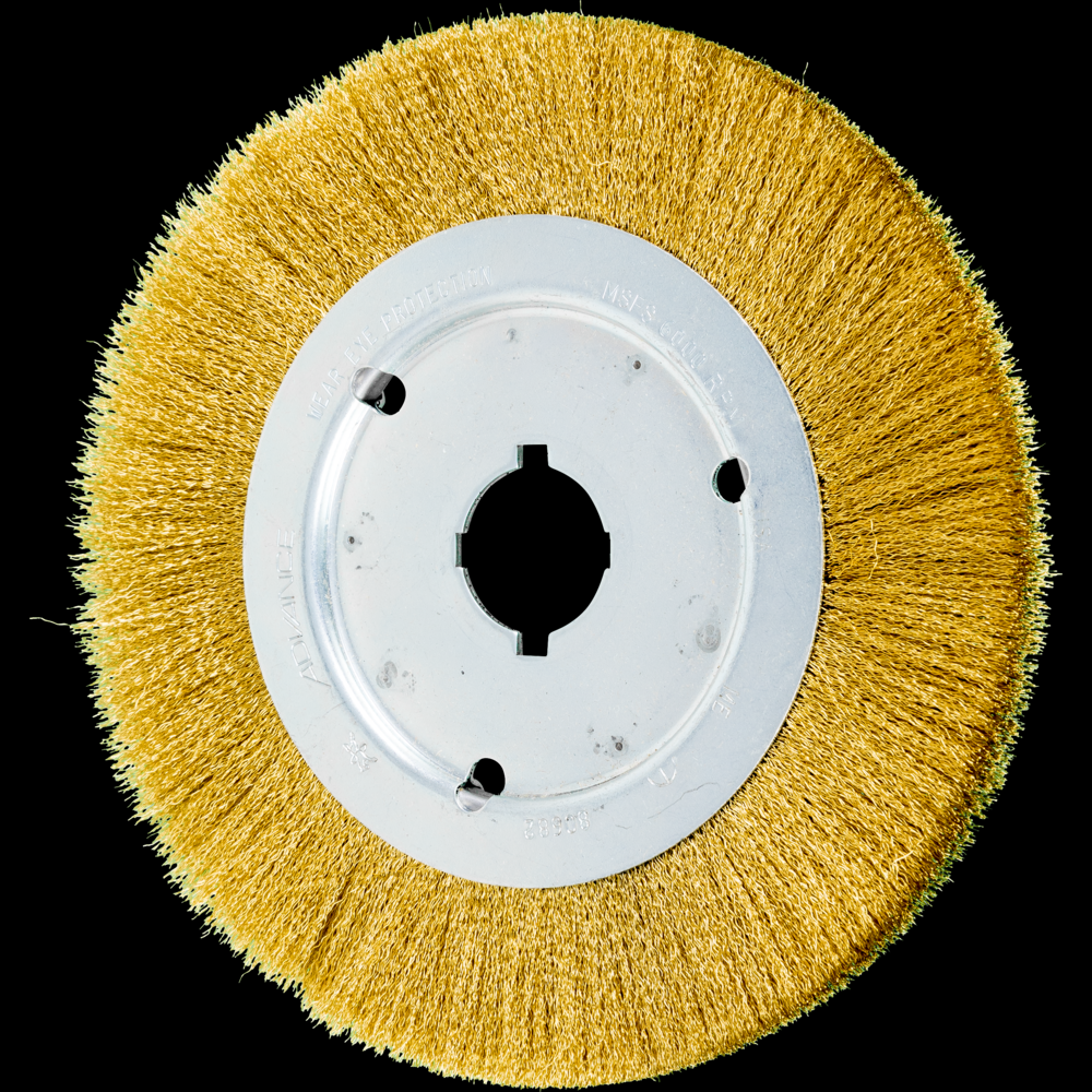 PFERD Crimped Wire Wheel Brush 8&#34; Dia Narrow Face .008 Stainless Steel 2&#34; Keyed Arbor<span class=' ItemWarning' style='display:block;'>Item is usually in stock, but we&#39;ll be in touch if there&#39;s a problem<br /></span>