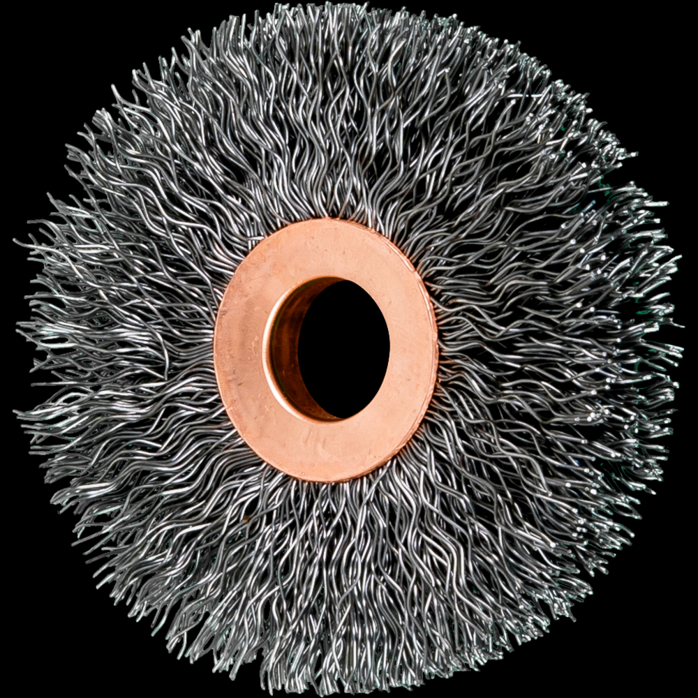 PFERD Tube Center Wire Wheel Brush 2-1/2&#34; Dia. .014 Carbon Steel 1/2-3/8&#34; Arbor<span class=' ItemWarning' style='display:block;'>Item is usually in stock, but we&#39;ll be in touch if there&#39;s a problem<br /></span>