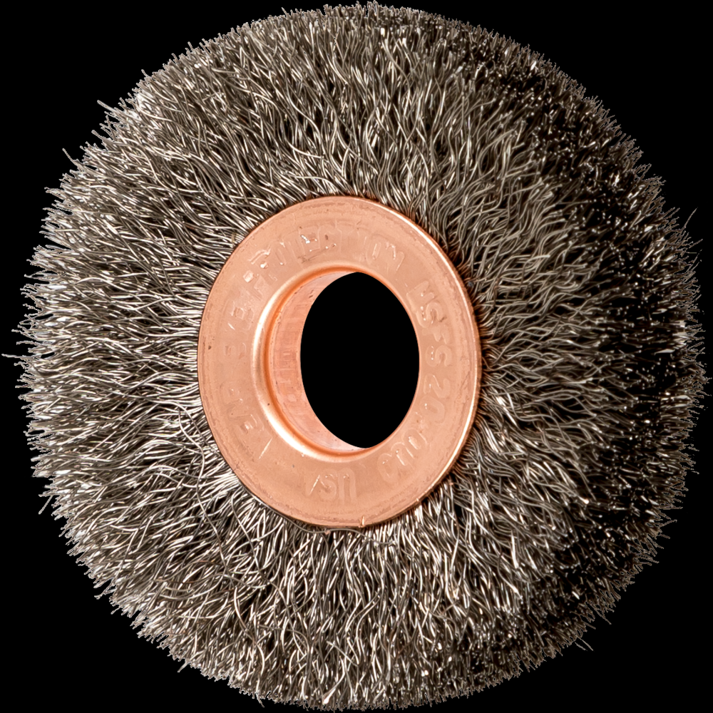 PFERD Tube Center Wire Wheel Brush 2&#34; Dia. .006 Stainless Steel 1/2-3/8&#34; Arbor<span class=' ItemWarning' style='display:block;'>Item is usually in stock, but we&#39;ll be in touch if there&#39;s a problem<br /></span>