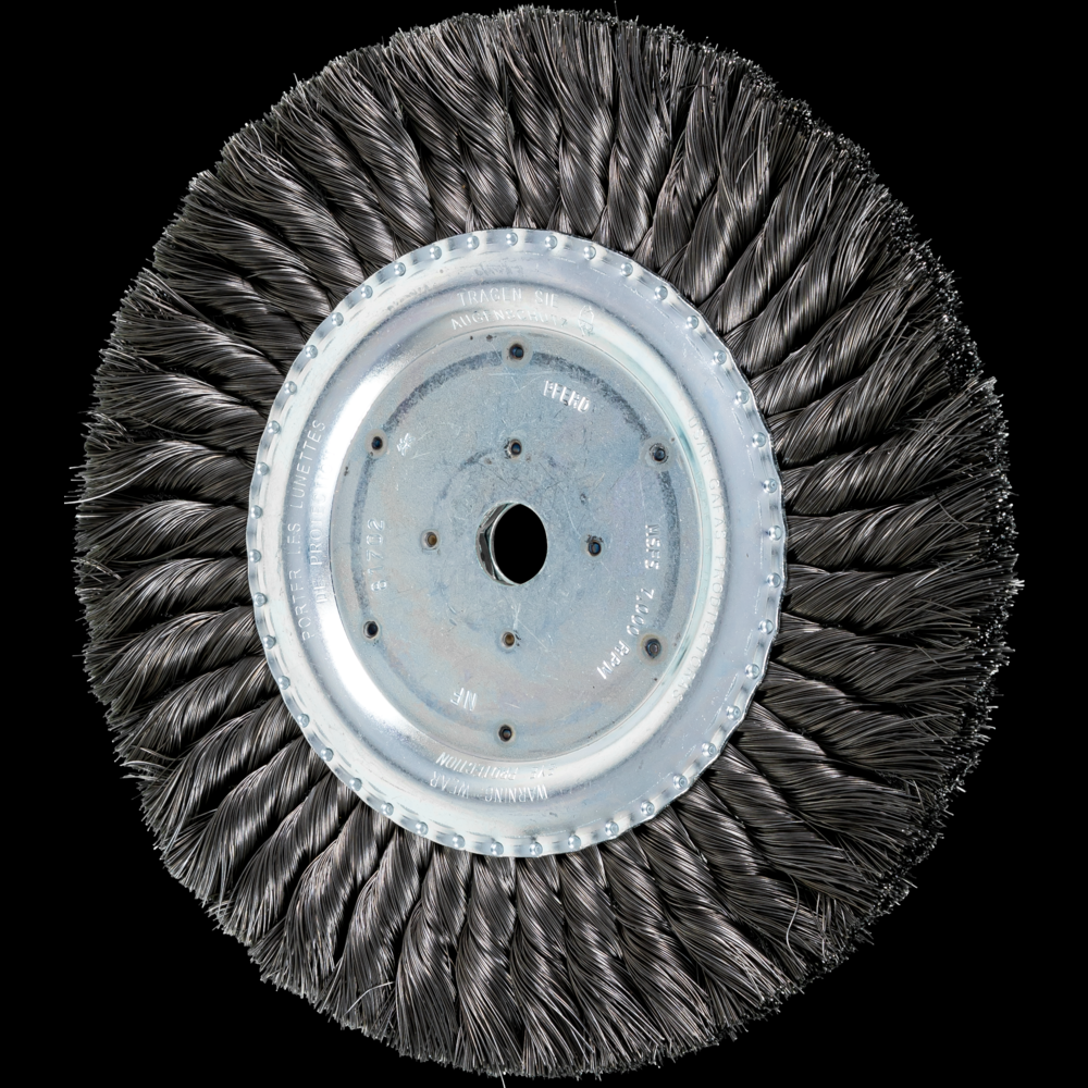 PFERD Standard Twist Knot Wire Wheel Brush 8&#34; Dia. .012 Carbon Steel 5/8&#34; Arbor<span class=' ItemWarning' style='display:block;'>Item is usually in stock, but we&#39;ll be in touch if there&#39;s a problem<br /></span>