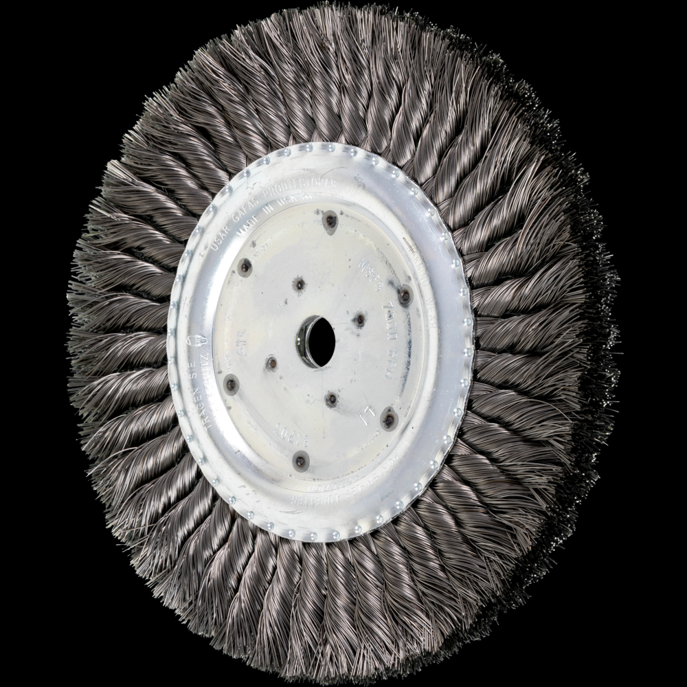 PFERD Standard Twist Knot Wire Wheel Brush 8&#34; Dia. .014 Carbon Steel 5/8&#34; Arbor<span class=' ItemWarning' style='display:block;'>Item is usually in stock, but we&#39;ll be in touch if there&#39;s a problem<br /></span>