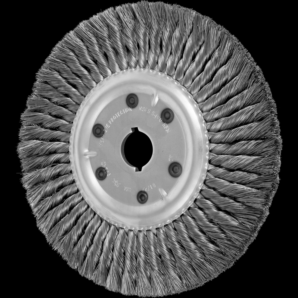 PFERD Standard Twist Knot Wire Wheel Brush 10&#34; Dia. .012 Carbon Steel 1-1/4&#34; Arbor<span class=' ItemWarning' style='display:block;'>Item is usually in stock, but we&#39;ll be in touch if there&#39;s a problem<br /></span>