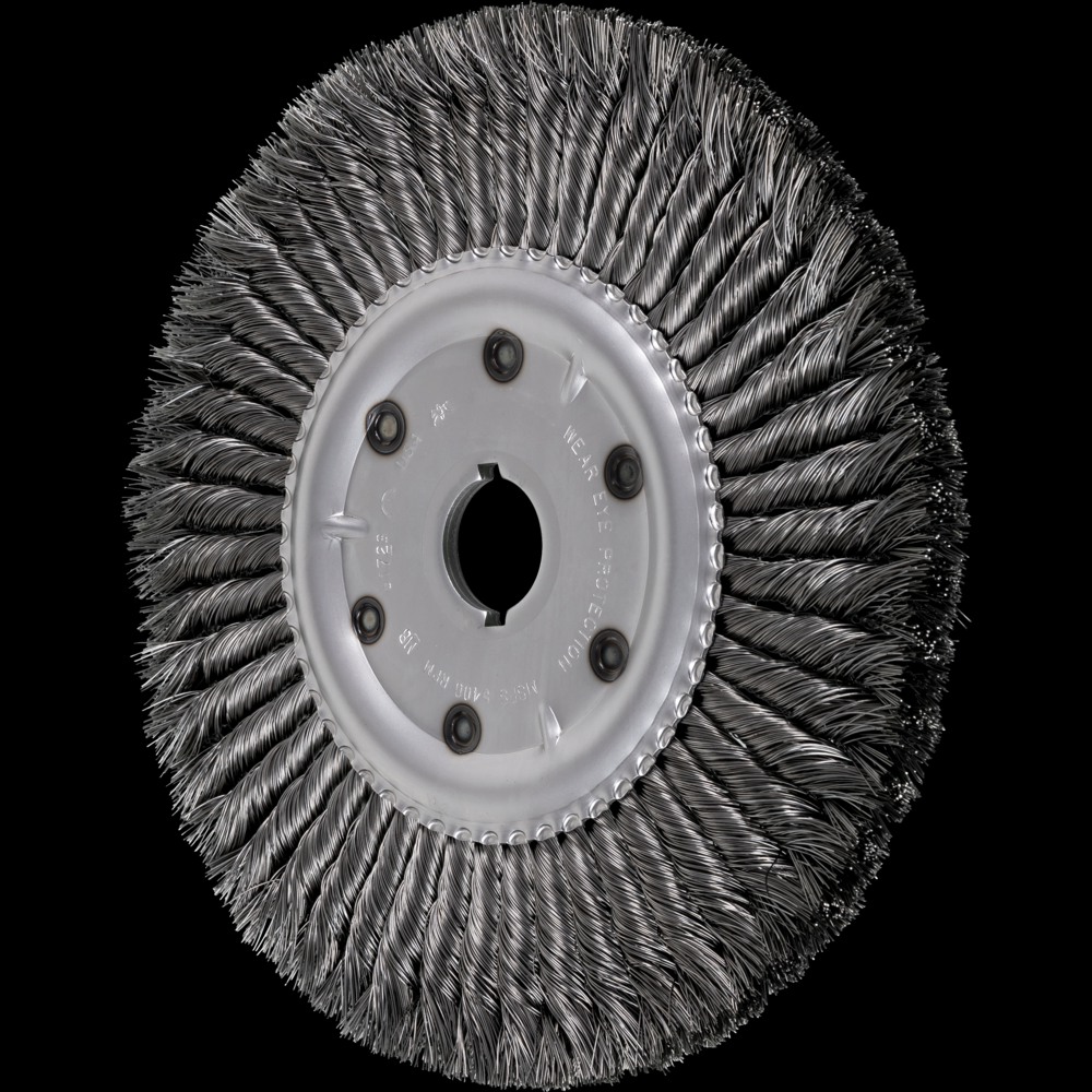 PFERD Standard Twist Knot Wire Wheel Brush 10&#34; Dia. .016 Carbon Steel 1-1/4&#34; Arbor<span class=' ItemWarning' style='display:block;'>Item is usually in stock, but we&#39;ll be in touch if there&#39;s a problem<br /></span>