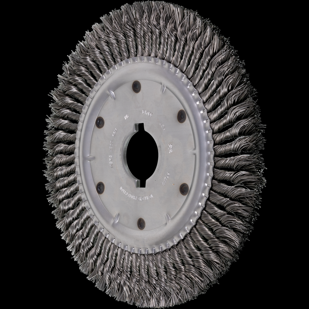 PFERD Standard Twist Knot Wire Wheel Brush 12&#34; Dia. .023 Carbon Steel 2&#34; Arbor<span class=' ItemWarning' style='display:block;'>Item is usually in stock, but we&#39;ll be in touch if there&#39;s a problem<br /></span>